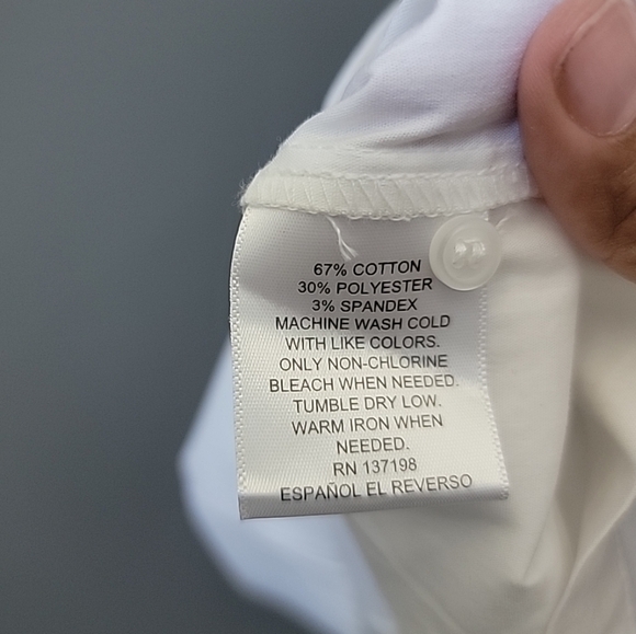 DANIELLE BERNSTEIN White Textured Woven 3/4 Sleeve Mini Baby Doll Dress XS - Picture 6 of 8